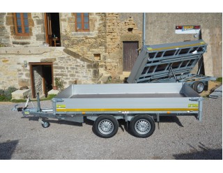 Eduard Plateau multi-usages 330 x 180 ridelles de 30 cm PTAC 2700 kg 72cm